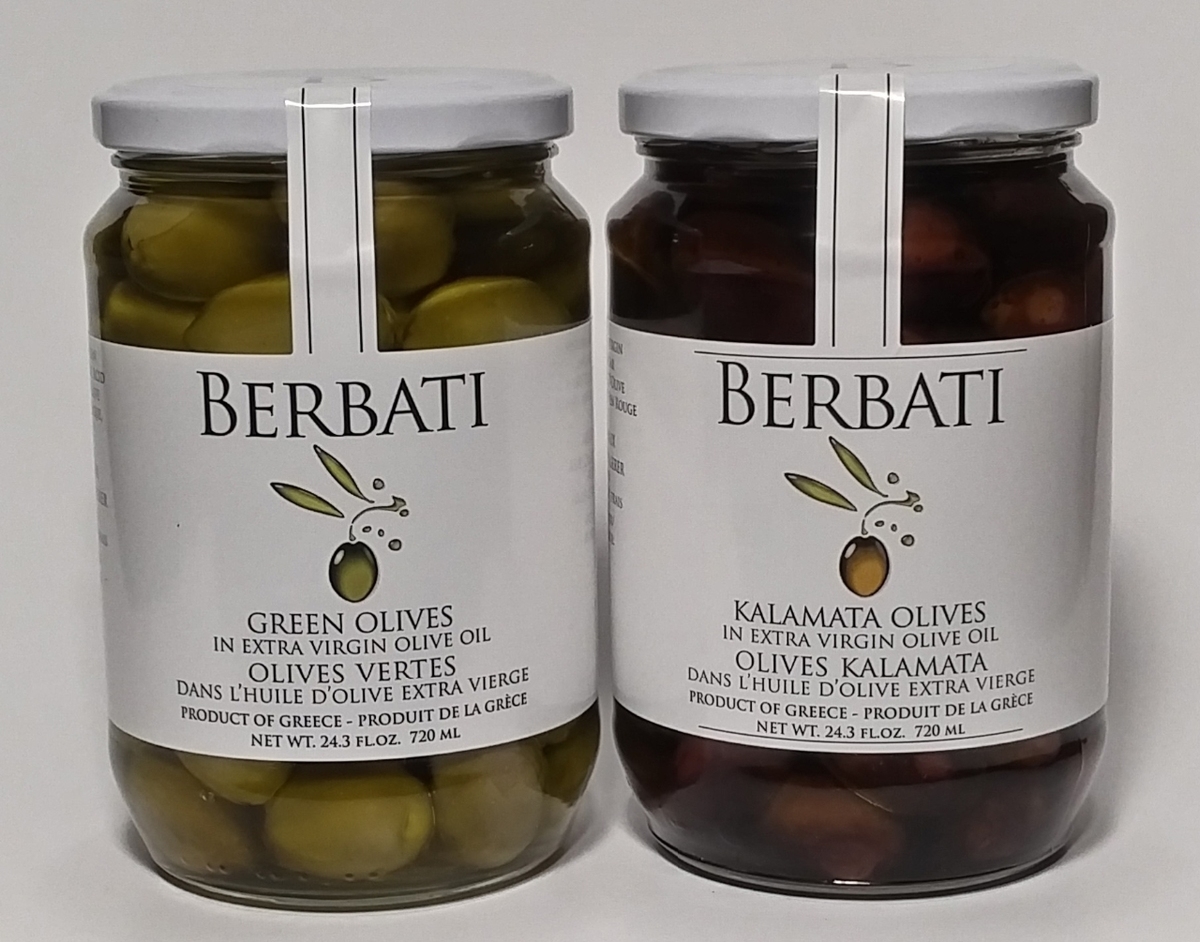 OLIVES - GREEK -Berbati Olives
